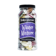 Winter Mixture Sweets - (460g) Original Retro Boiled Winter Mixture Sweets Gift Jar By Bentley & Ackerman's Sweet Shop.