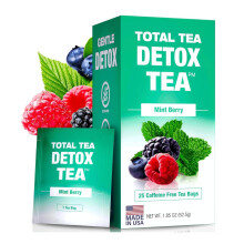 Total Tea Slimming Detox Tea Caffeine Free, Herbal Blend with Chamomile, Hibiscus and Ginger Root for Colon Cleanse and Weight L0SS, Weight Management