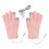 USB-beheizbare Handschuhe für Damen – Touchscreen, 5-Finger, Pink 3