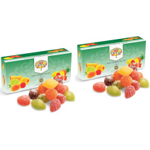 Hezvic New Berry Fruit Jewels 300grams - Pack of 2 Assorted Soft Centred Fruit Jellies - Individually Wrapped Assorted Fruit Jewels, Lime