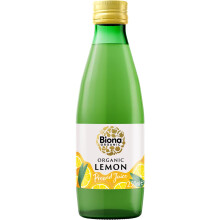 Biona Organic Lemon Juice 250ml, Pack of 6-100% Natural Organic Ingredients - Great Taste Award 2024 Winner - Free from Added Sugar - Not from
