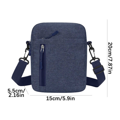 Μικρό μαύρο σακίδιο πλάτης Sling Crossbody για άνδρες και γυναίκες – Ελαφρύ, με ένα 2