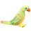 Παιχνίδι στολίδι Budgerigar Προσομοίωση παπαγάλου Μαλακός παπαγάλος Μαλακά 6