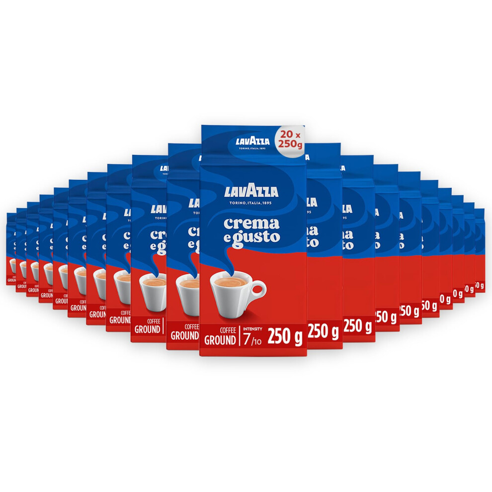 Lavazza Crema E Gusto Gemahlen (20 Packs Of 250 G)