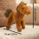 Cavalo de pelúcia, animal de pelúcia macio com pelo marrom, 30 cm (12 polegadas) 4