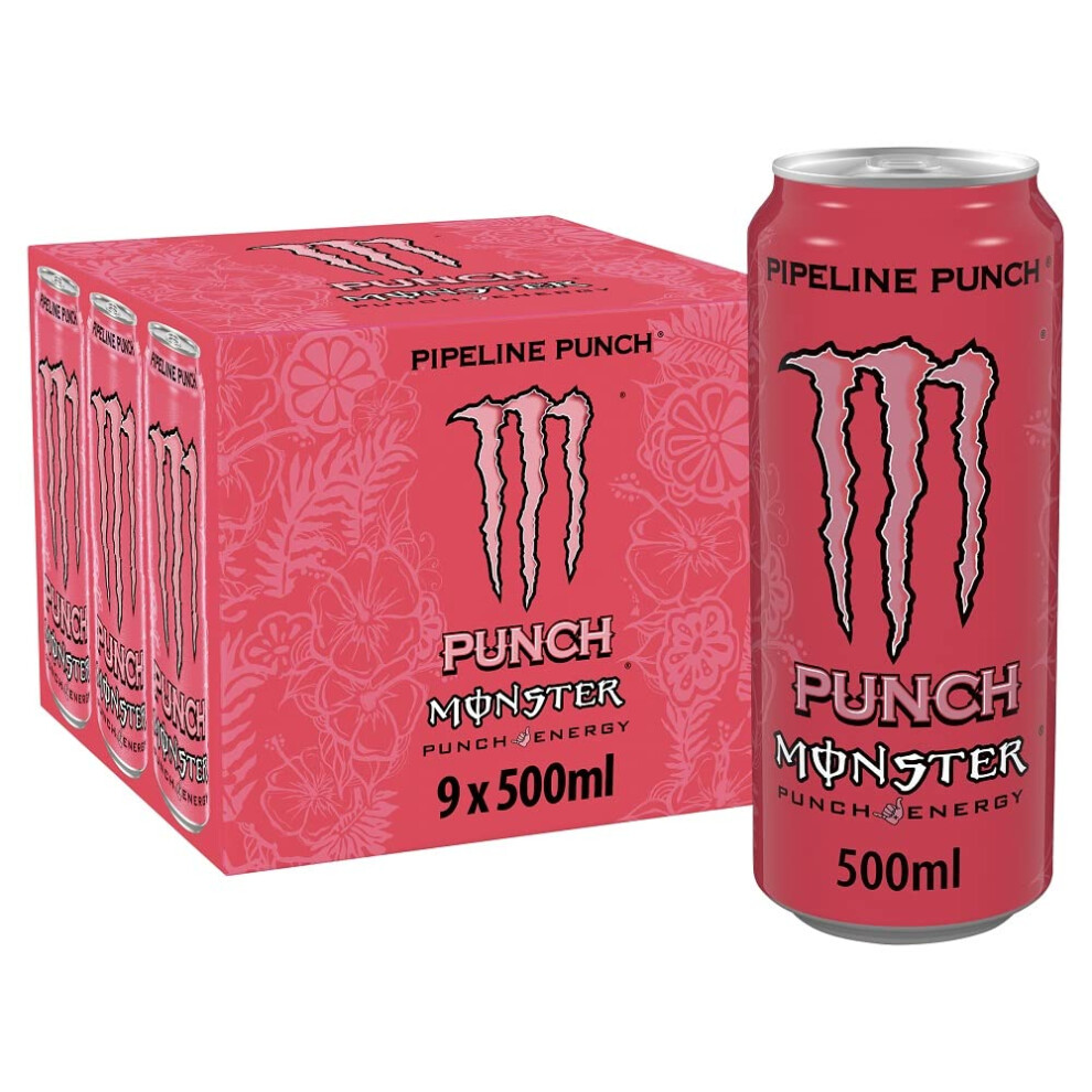Monster Pipeline Punch Energy Drink, 9 X 500 Ml