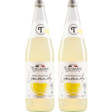 Tuscanini Premium Sparkling Lemonade, 750ml (Pack of 2) | Real Italian Lemon Soda - No Food Colouring or Artificial Flavours | Sparkling Party Drink |