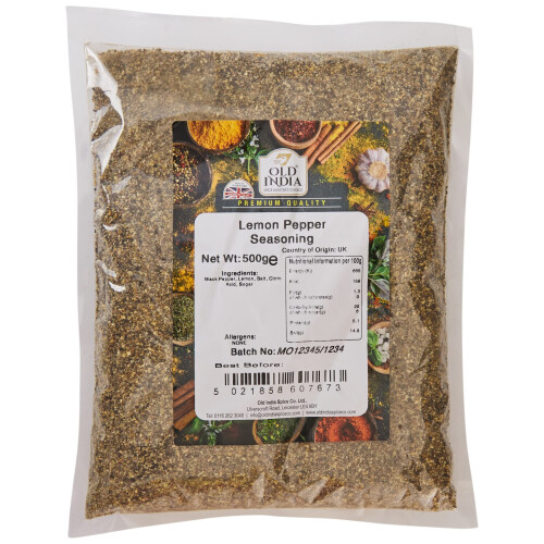 Old India Lemon Pepper Seasoning 500g