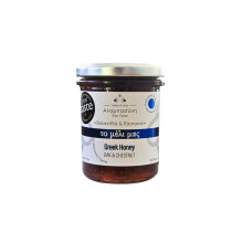 Alabasinis Greek Oak & Chestnut Honey 250g ? Raw, Natural & Unfiltered Forest Honey from Greece ? 100% Pure ? Rich, Bold Flavour, No Added Sugar