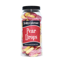 Pear Drops Sweets - (645g) Original Retro Boiled Pear Drops Sweets Gift Jar By Bentley & Ackerman's Sweet Shop.