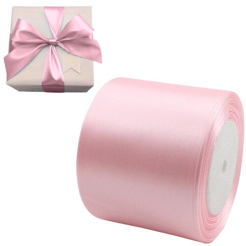 Fita de cetim rosa claro, 7,6 cm x 22,8 m 1