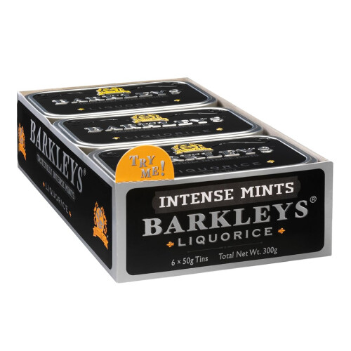 Barkleys Liquorice Mints, Pack of 6 (6x50g)
