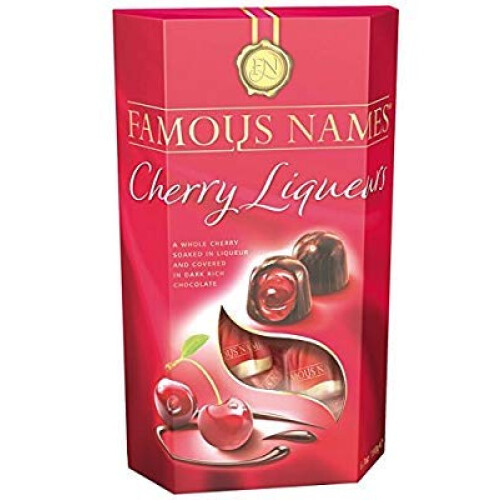 Famous Names Cherry Liqueur Chocolates, 175g x 2