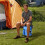 Blue Folding Backpack Chair with Cooler 3-in-1 5