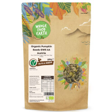 Wholefood Earth Organic Pumpkin Seeds GWS AA Austria 250g Raw | GMO Free | Vegan | High Fibre | High Protein | Certified Organic