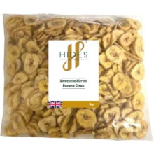 Hides Fine Foods - Banana Chips 1kg - Suitable for Vegetarians - Baking - Granola - Breakfast - Snacking - Desserts - A Good Source of Magnesium,