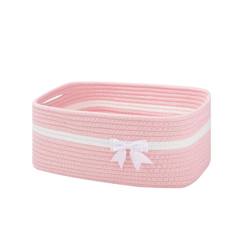 Panier de rangement pliable en osier avec poignées (1 pièce) 1