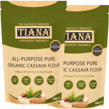 Cassava Flour 500g (Pack of 2) ? 100% Pure Gluten-Free & Grain-Free Flour ? 1:1 Wheat Flour Substitute for Baking & Cooking ? Vegan, Paleo &