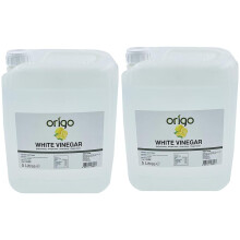 Origo White Vinegar for Cleaning, Pickling, Distilled White Vinegar - 10L Bottle with Fresh Lemon Scent | Ideal for Weed Killer, Household, Cooking &