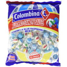 Colombina Colombina Jumbo Mint Balls Blue Raspberry & Cherry, Bag of 120(Pack of 1)