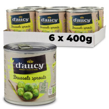 D'aucy Brussel Sprouts 400 g (Pack of 6)