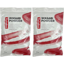 Yutaka Wasabi Powder 1kg (Pack of 2) | Authentic Japanese Horseradish Spice | Fresh, Pungent Flavour for Sushi, Sauces & Marinades | Vegan-Friendly |