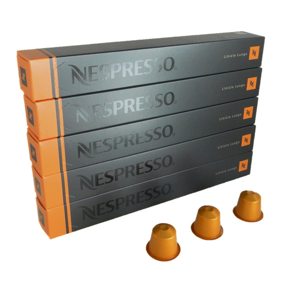 Nespresso 50 Linizio Lungo Capsules Espresso Nestle