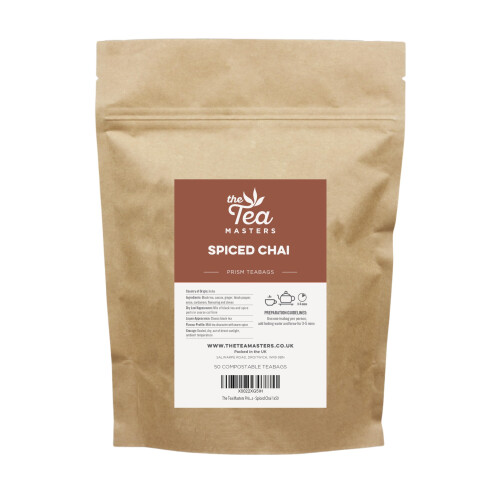 Tea Masters Prism Teabags - Spiced Chai 1x50