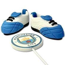 Edible Football Boots Cake Toppers ? 3D Sugar Fondant Figures ? Handmade Football-Themed Decorations for Birthday Cakes & Parties ? Set of 3