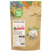 Wholefood Earth Tropical Mix - A Blend of Dried Fruits and Nuts 500 g | GMO Free | Source of Fibre