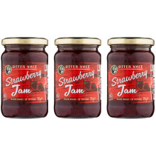 Otter Vale - Strawberry Jam, deeply flavoursome with just the right amount of pipiness, hand-made in Devon, gluten-free, 315g glass jar x 3