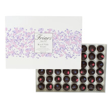 Friars Chocolate Rose & Violet Creams - 48 Per Box | Smooth & Soft Fondant & Quality 65% Dark Cocoa | Premium Chocolates For Special Occasions & Gifts