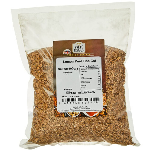 Old India Lemon Peel Fine Cut 500g