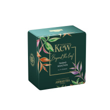 Ahmad Tea & KEW Gardens | Tea Selection Caddy | Black teas | Perfect tea gift | 40 Teabag Sachets | 4 Flavours