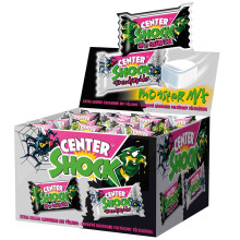 Center Shock Monster Mix Box of 100 Filled Chewing Gums Extra Sour - imported by DFB