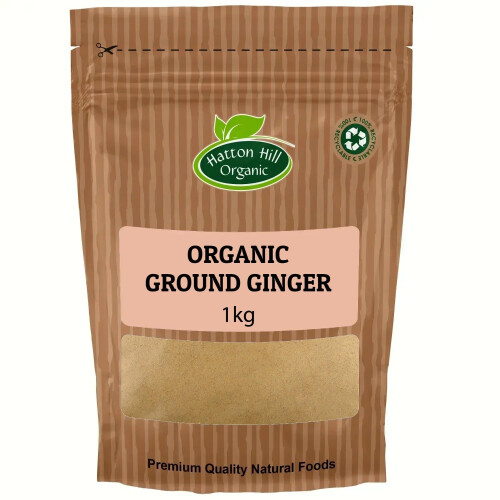 Organic Ground Ginger 1kg by Hatton Hill Organic