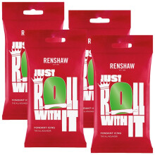 Renshaw Fondant Icing Lincoln Green 1 Kilogram (4x 250 Gram)