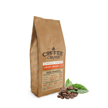 COFFEE CRUISE Sweet Brazil Brazilian Coffee Beans 1kg - Medium Roasting - Aroma Cocoa and chocolate - For All Coffee Machines - 100% Arabica