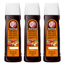 Bull-dog Vegetable Fruit Sauce (Tonkatsu Sauce) 500ml (Pack of 3)