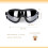 Hunde-Sonnenbrille mit UV-Schutz, verstellbare Passform, mittelgroß 4