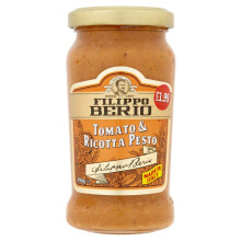 Filippo Berio Tomato and Ricotta Pesto, 6 x 190 g