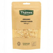 Organic Onion Flakes 500g- Non-GMO, Vegan, No Additives, No Preservatives - Dehydrated Onion Flakes Perfect for Soups, Stews, and Seasoning Blends -