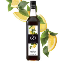 1883 Maison Routin Premium Iced Tea Lemon Syrup ? Refreshing Lemon Syrup for Iced Tea, Cocktails & Spritzers, Vegan-Friendly, No Artificial Colours,