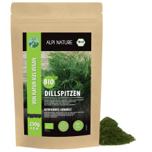 Alpi Nature Organic Dill Tips 250g 8.8 oz, Rubbed Dill Weed for Pickles, Sauces and Marinades