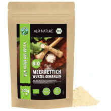 Alpi Nature Organic Horseradish Ground 500g 1.1 lb, Ground Horse Radish Root Powder, Gluten Free