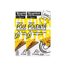 Realfoods by Organico | Organic Quick Cook Polenta ? Authentic Italian Cornmeal from the Po Valley | Naturally Gluten-Free, Ready in 3 Minutes, 500g