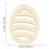 Wooden Easter Ornaments DIY Blank Unfinished 1 Piece 2
