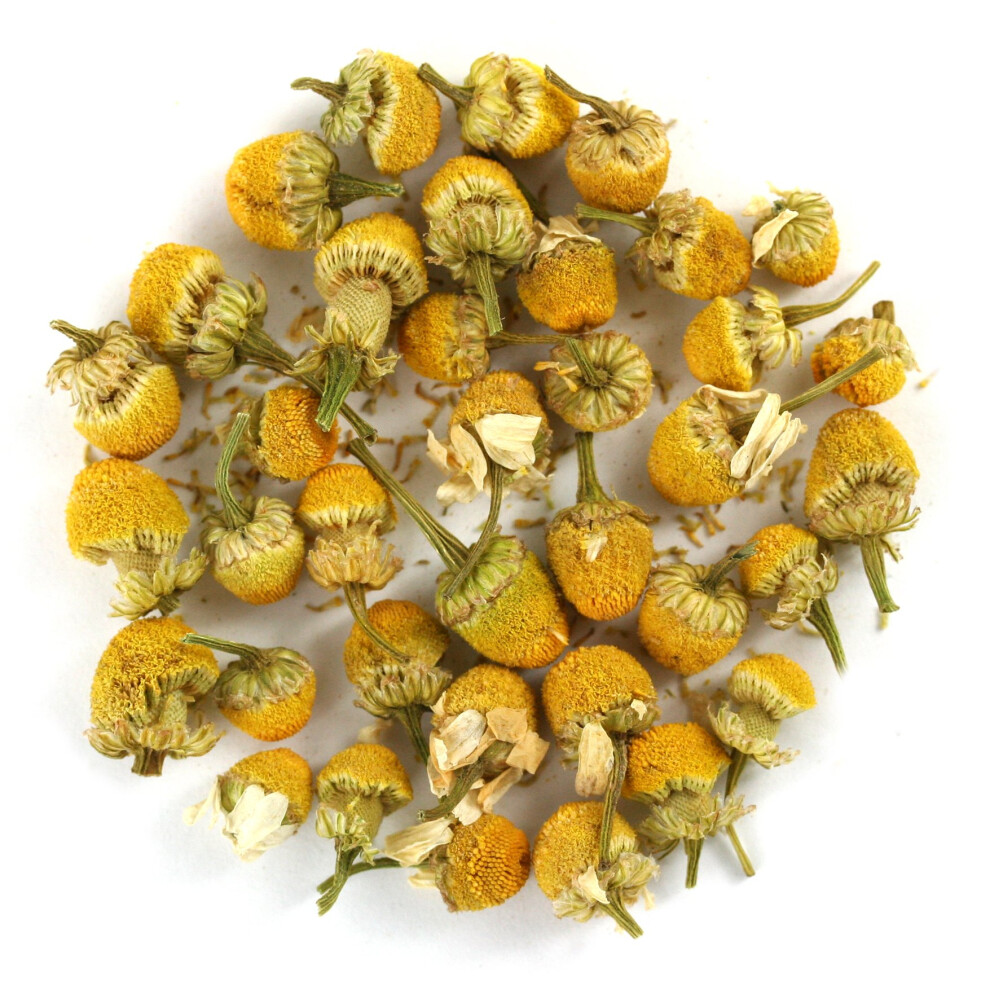 Chiswick Tea Co Organic Chamomile Flowers (Camomile) Premium Loose Leaf Herbal Tea - 100G