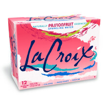 La Croix Naturally Essenced | 0 Calorie | 0 Sweetener | 0 Sodium | Passionfruit Sparkling Water 355ml (Pack of 12)