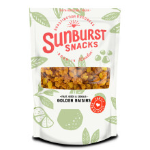 Sunburst Snacks Golden Raisins, Natural Dried Fruit, No Added Sugar, 1KG